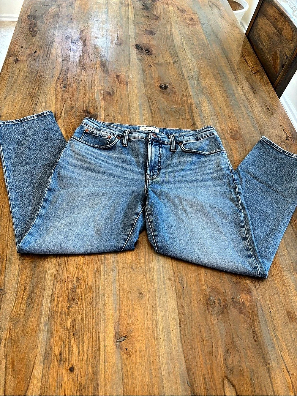 Madewell The Mid-Rise Perfect Vintage Jean Straight Leg Jeans Waist 30